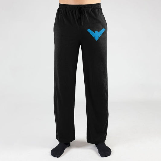 Batman Nightwing Logo DC Comics Pajama Sleep Pants - MEGA POP COMICS 