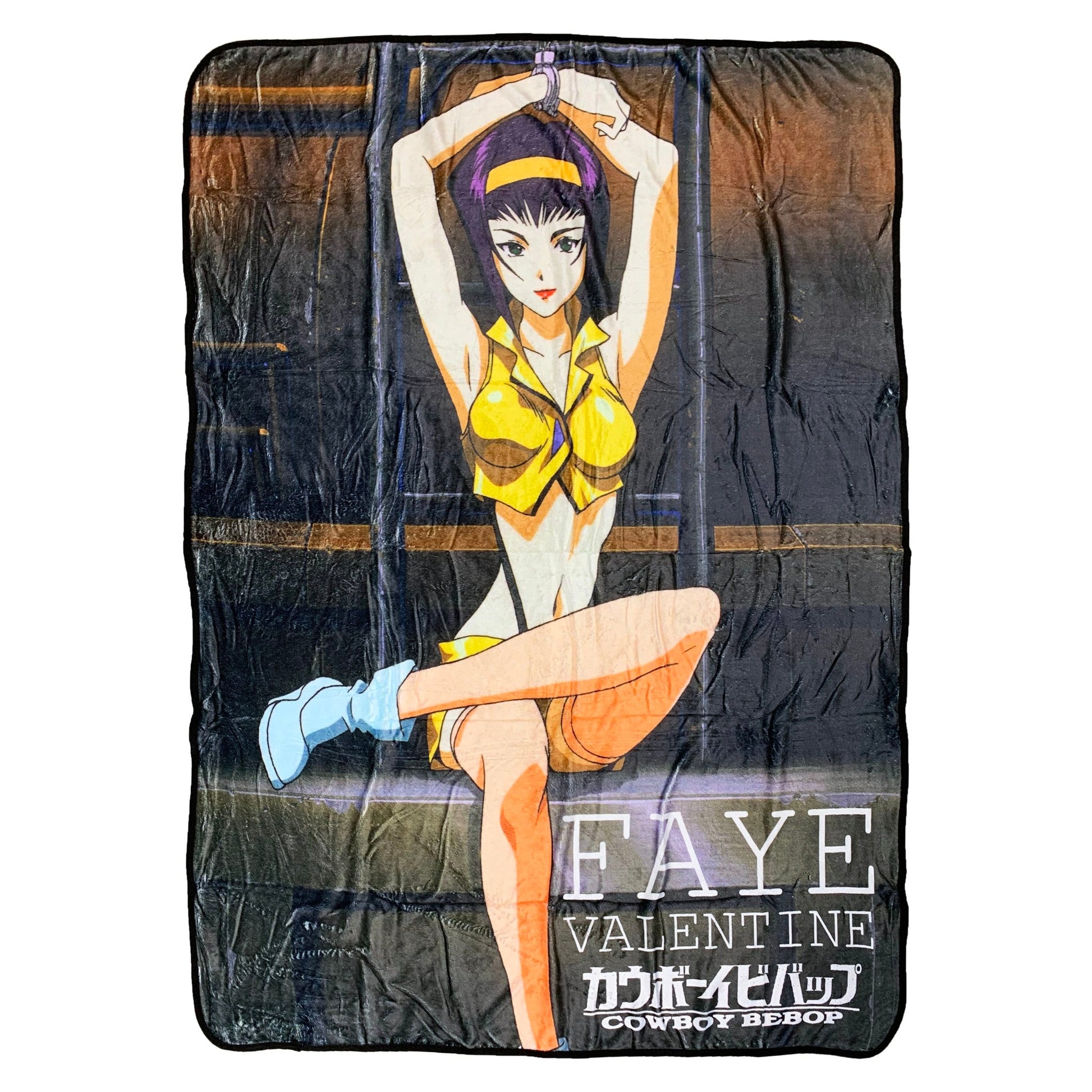 Cowboy Bebop Faye Valentine Cuffed Fleece Throw Soft Lightweight Blanket 45x60 Inches - MEGA POP COMICS 