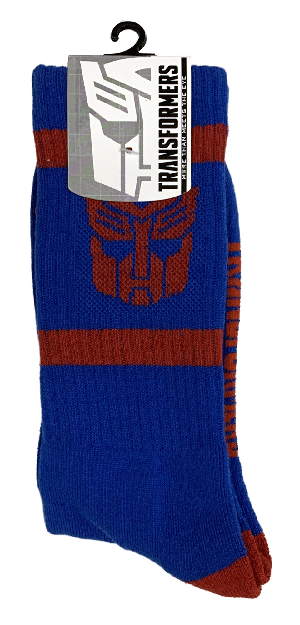 Hasbro Transformers Autobots Symbol Blue and Red Crew Socks - MEGA POP COMICS 