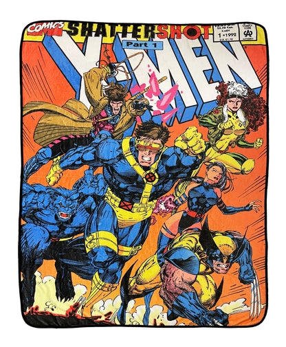 Marvel X-Men 90's Shattershot Fleece Throw Blanket - MEGA POP COMICS 