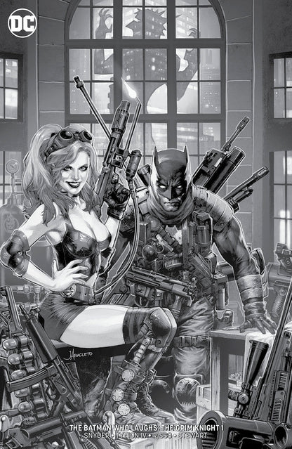 Batman Who Laughs The Grim Knight #1 Unknown Comic Books Jay Anacleto Exclusive Black And White 3/13/2019 - MEGA POP COMICS 