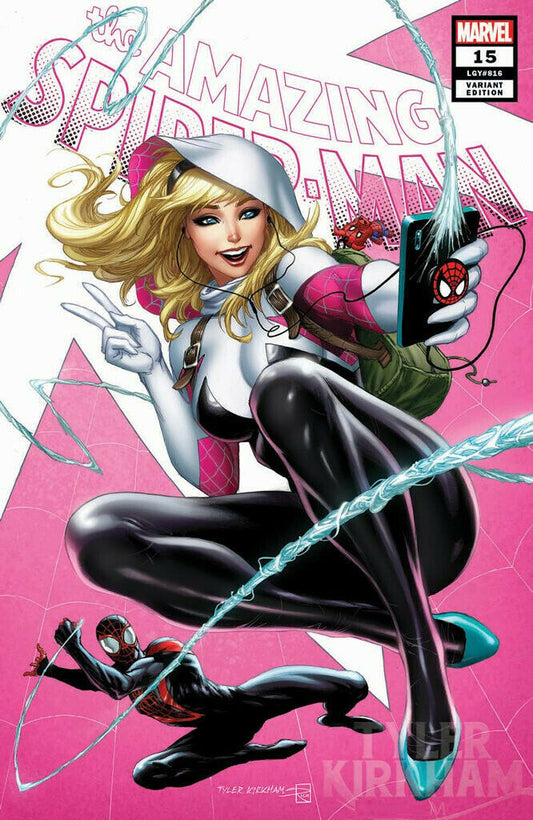 AMAZING SPIDER-MAN #15 TYLER KIRKHAM EXCLUSIVE VAR - MEGA POP COMICS 