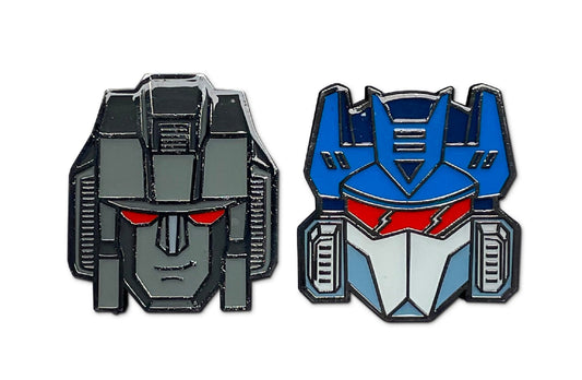 Transformers Decepticons Soundwave and Starscream 2 Pack Enamel Pin Set - MEGA POP COMICS 