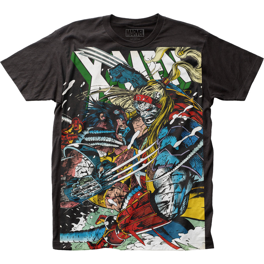 X-Men Wolverine vs Omega Marvel Liscensed Adult T-Shirt - MEGA POP COMICS 