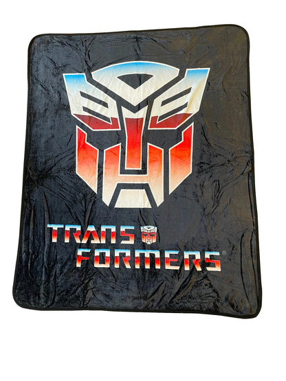 Hasbro Transformers Autobot Symbol 80's Cartoon Throw Blanket - MEGA POP COMICS 
