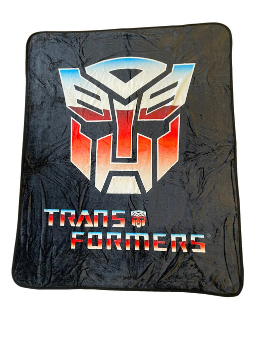 Hasbro Transformers Autobot Symbol 80's Cartoon Throw Blanket - MEGA POP COMICS 