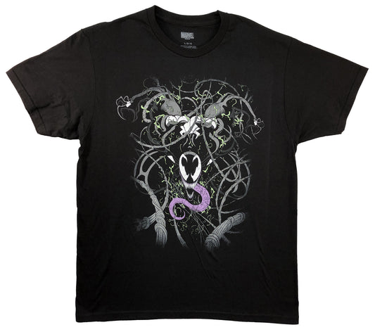 Venom Webs Spider-Man Marvel Comics Adult T-Shirt - MEGA POP COMICS 