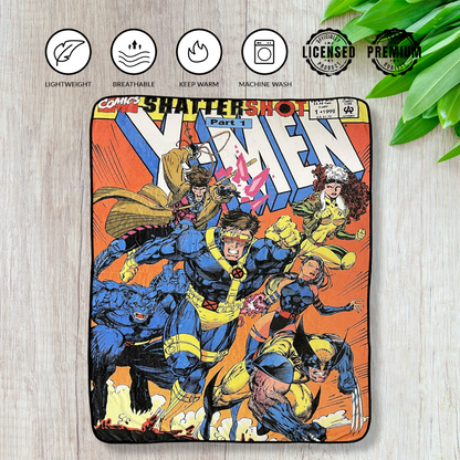 Marvel X-Men 90's Shattershot Fleece Throw Blanket - MEGA POP COMICS 